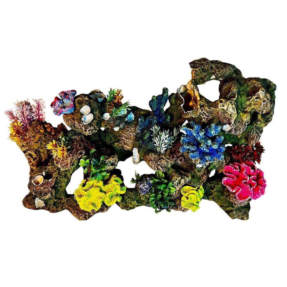 Top Fin Stone & Coral Aquarium Ornament Colorful Fish Tank Decor